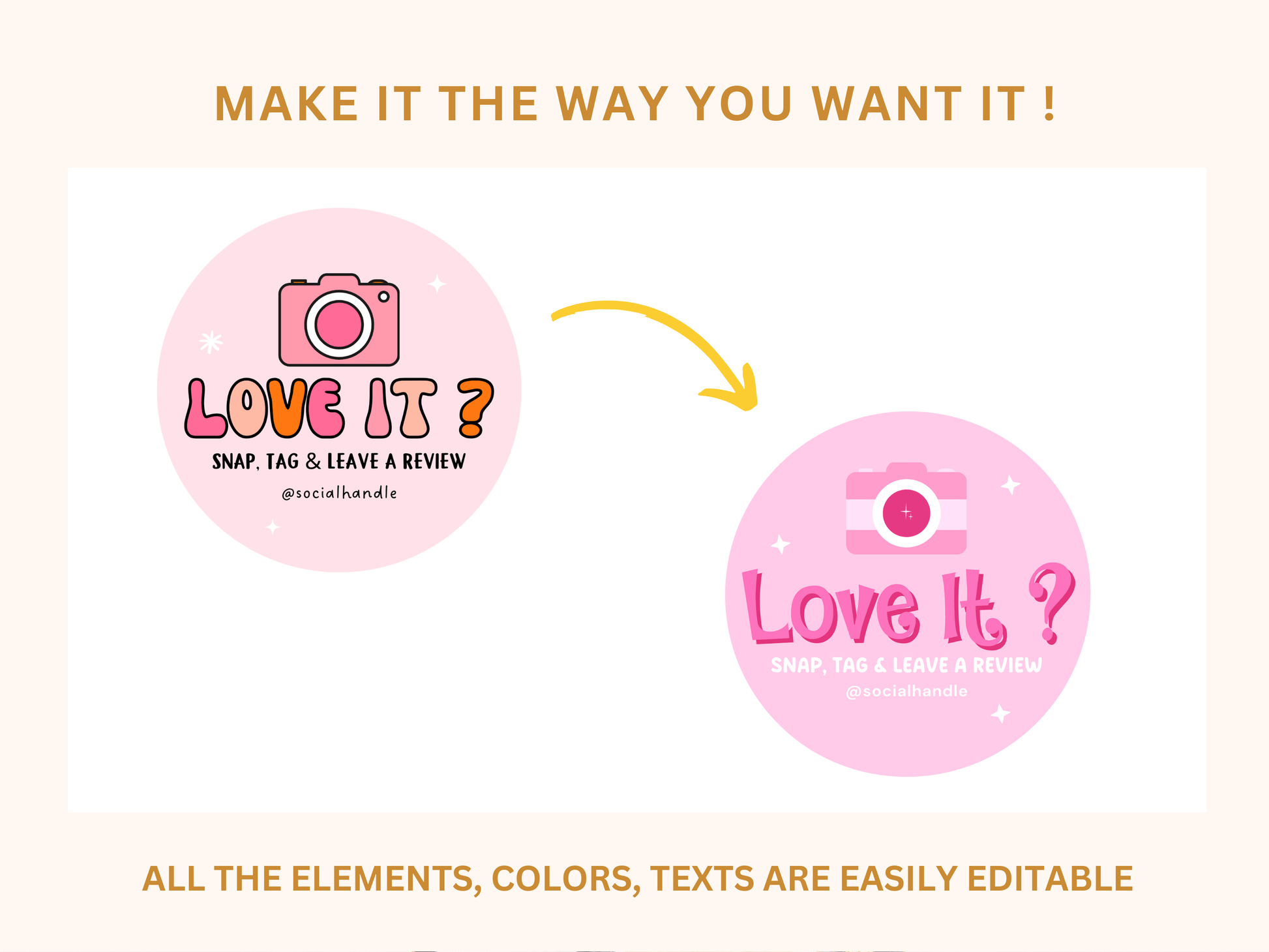 Mini Beast Packaging Sticker Template - Advertfox