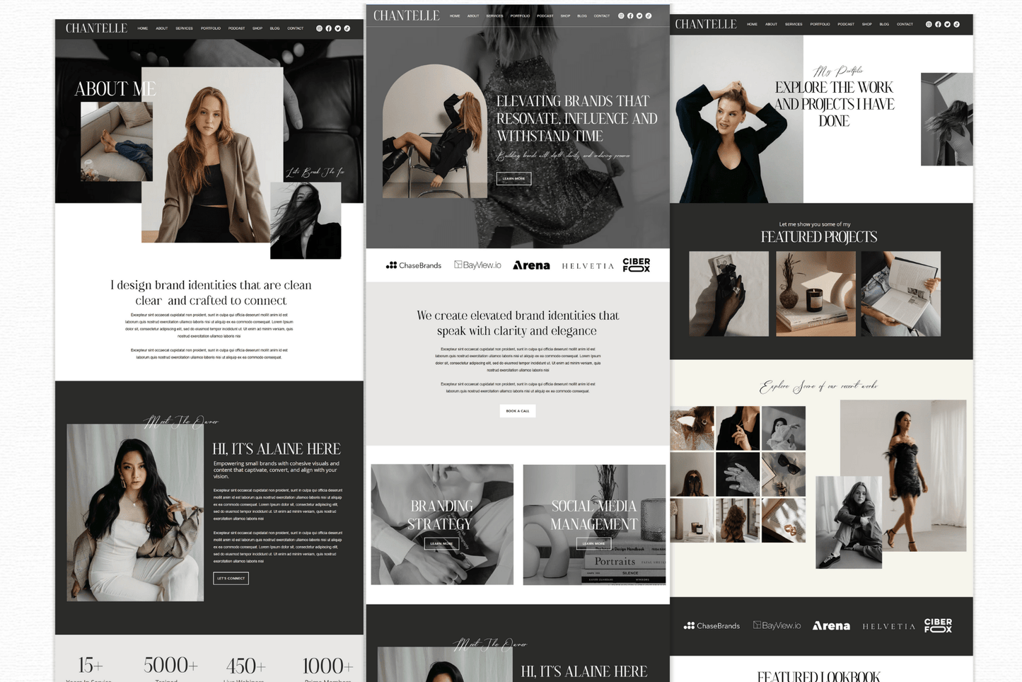 Chantelle Life Coach Wix Website Template