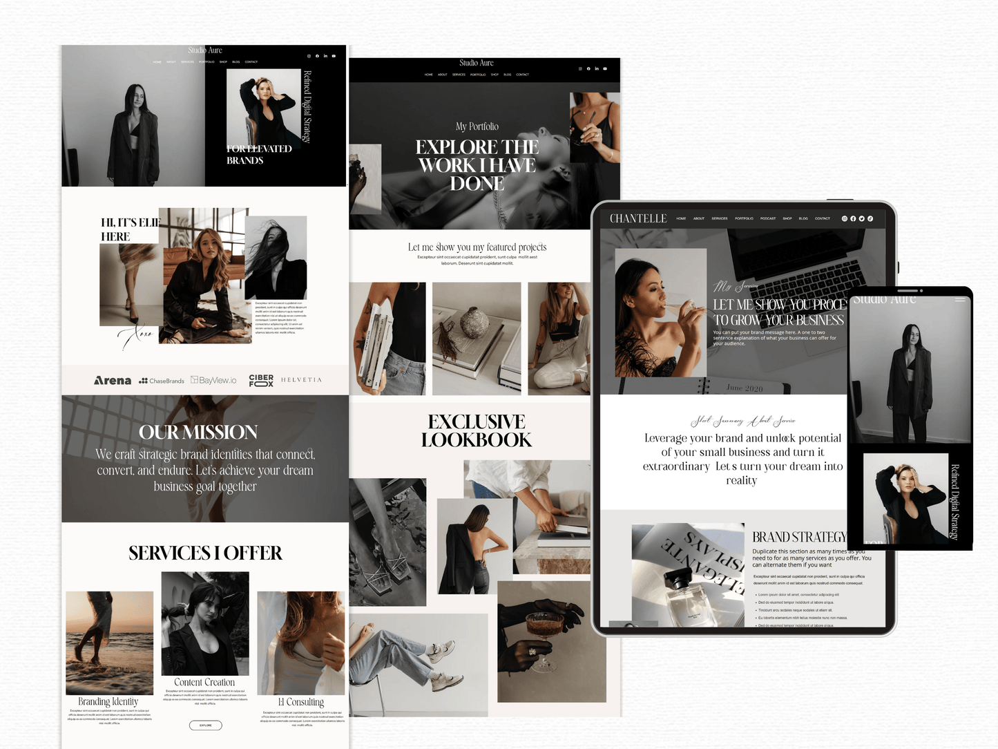 Studio Aure Wix Studio Website Template