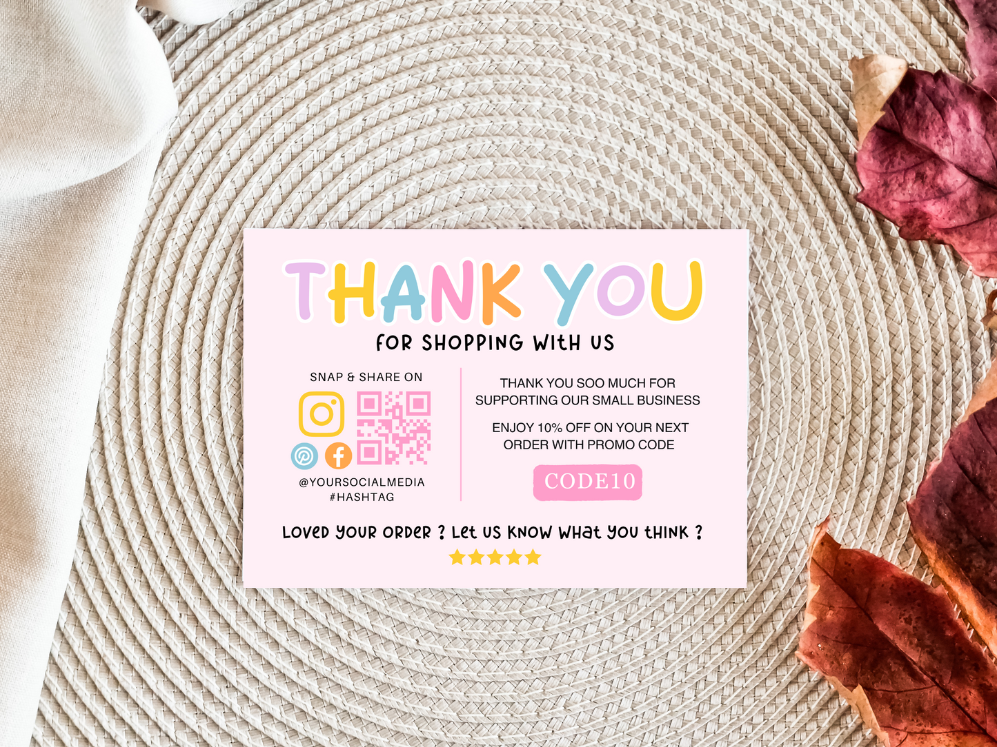 Thank You Card - Advertfox
