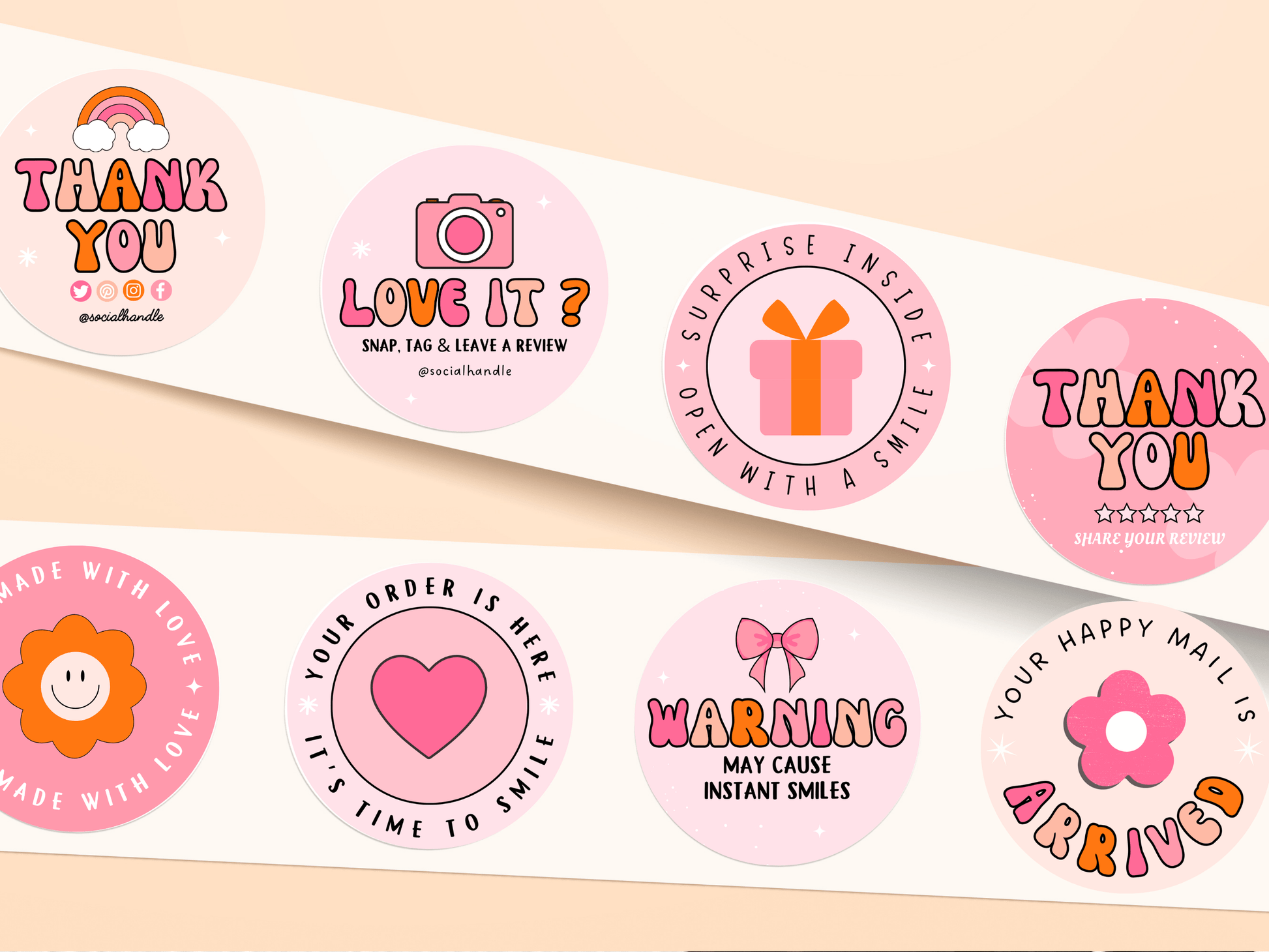 Mini Beast Packaging Sticker Template - Advertfox