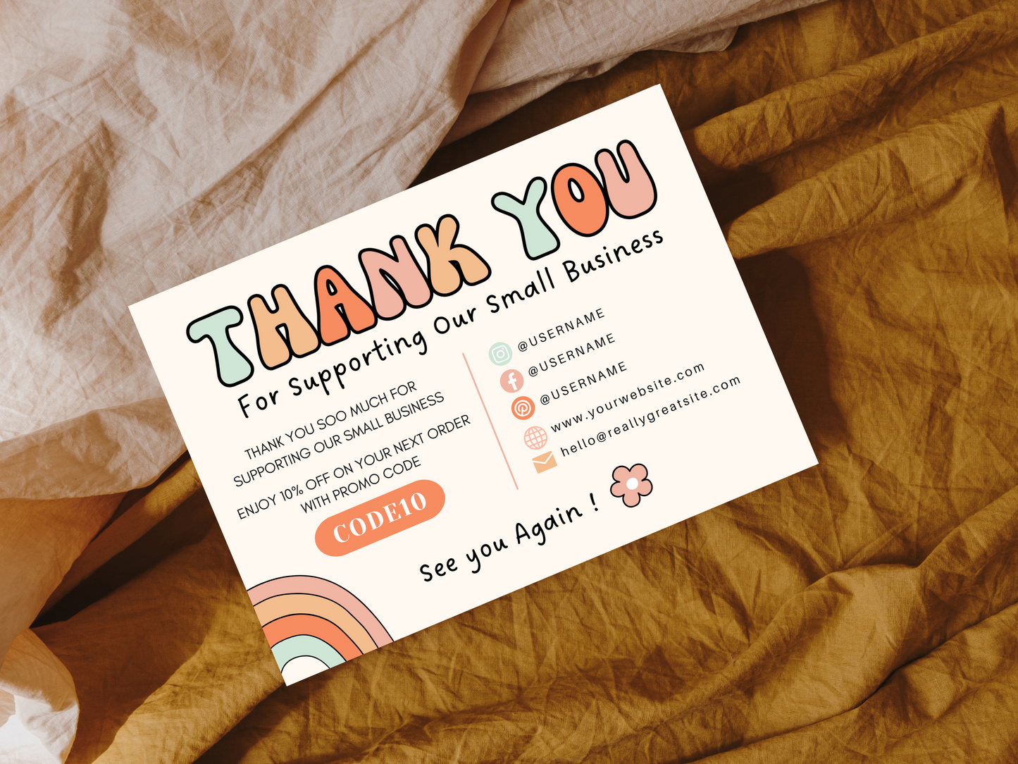 Thank You Card - Advertfox