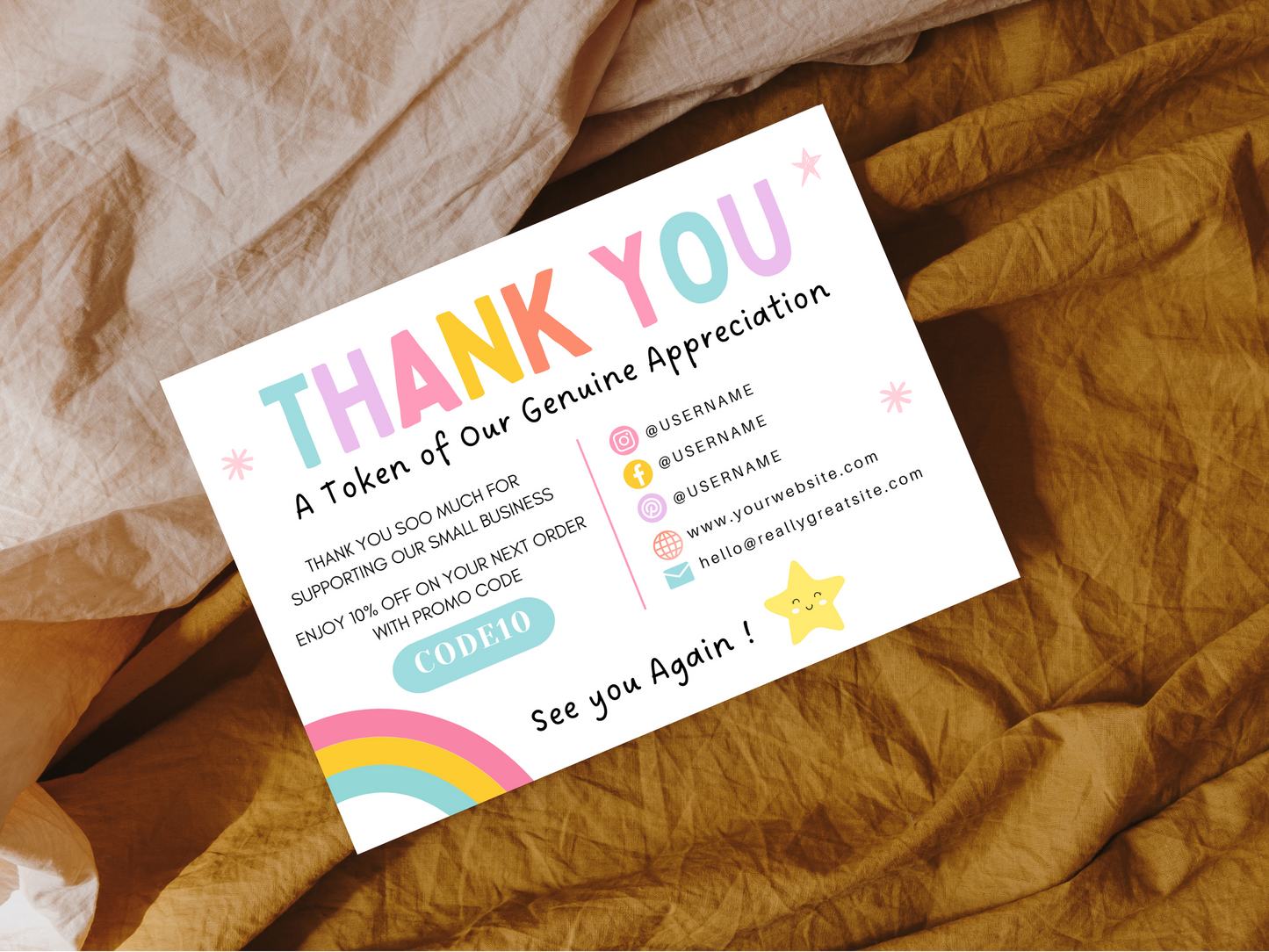 Thank You Card - Advertfox