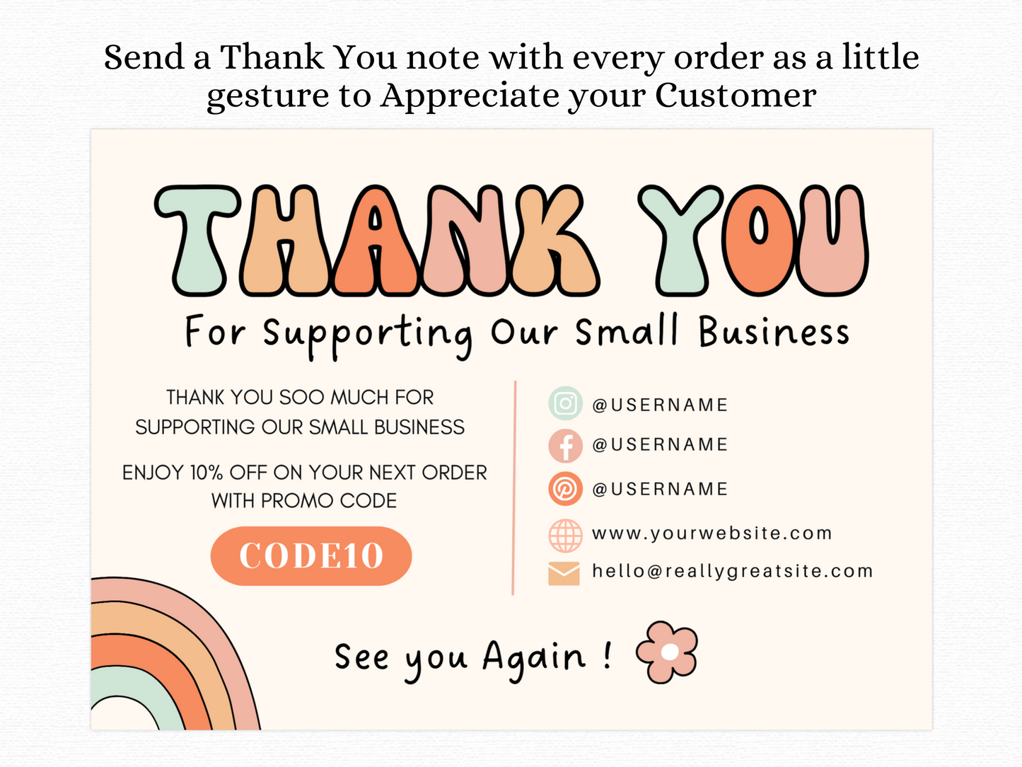 Thank You Card - Advertfox