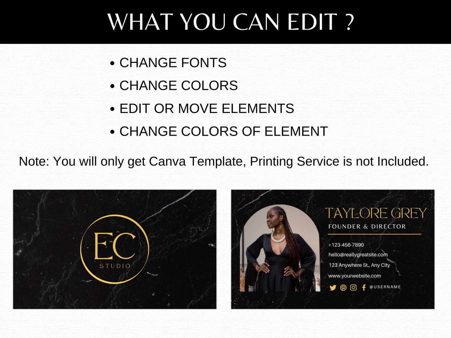 Business Card Template - Advertfox