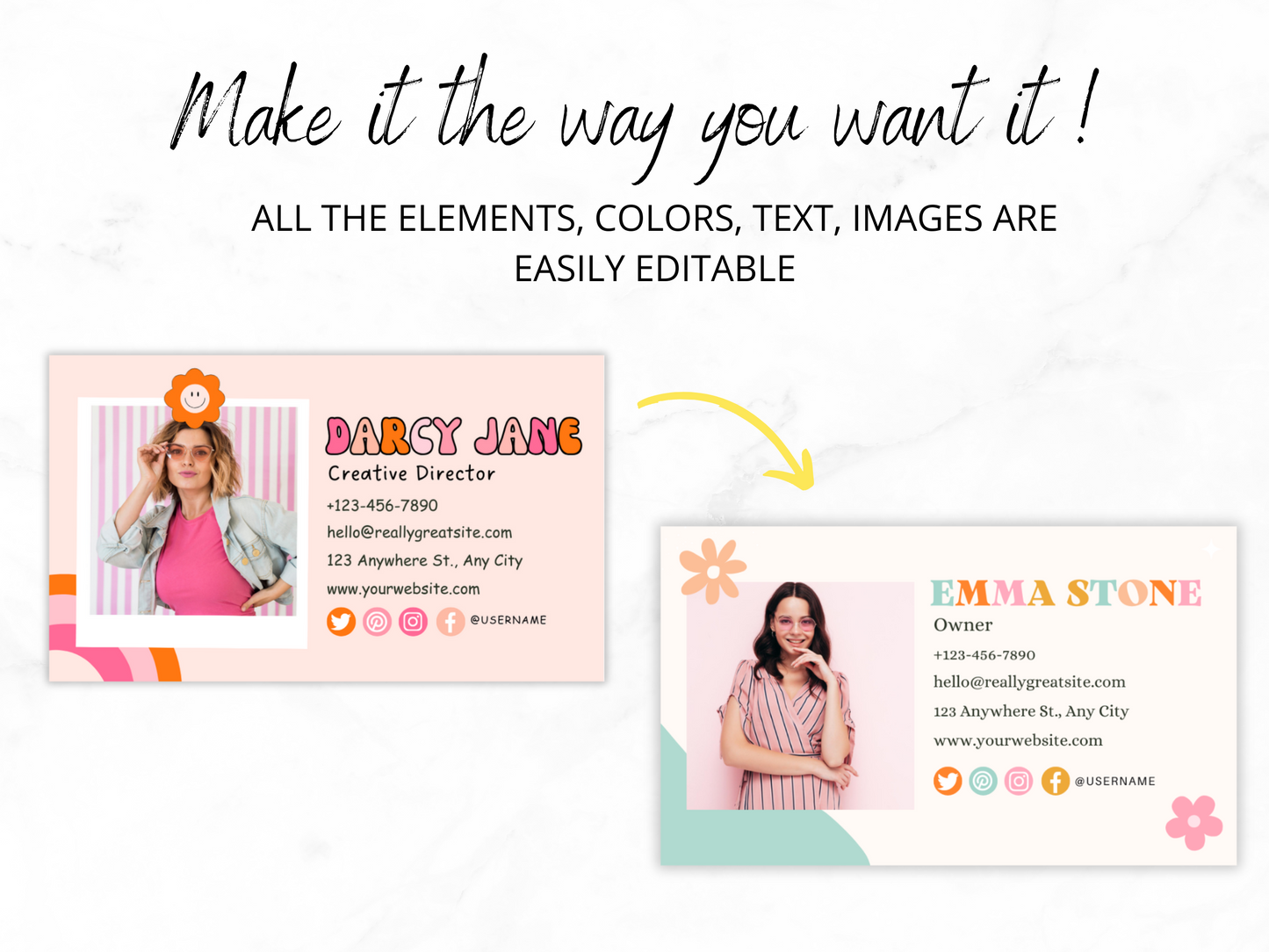 Business Card Template - Advertfox