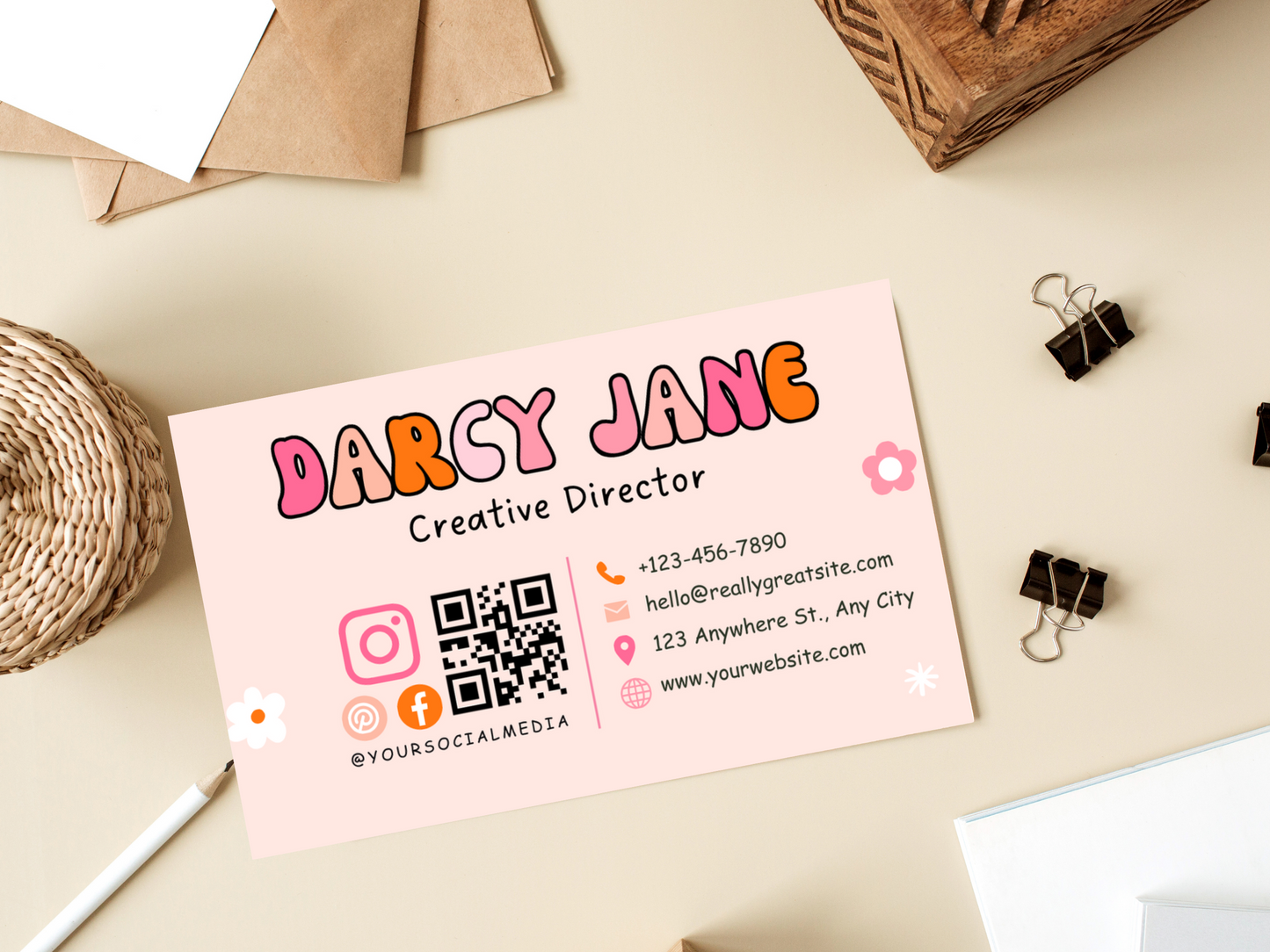Business Card Template - Advertfox