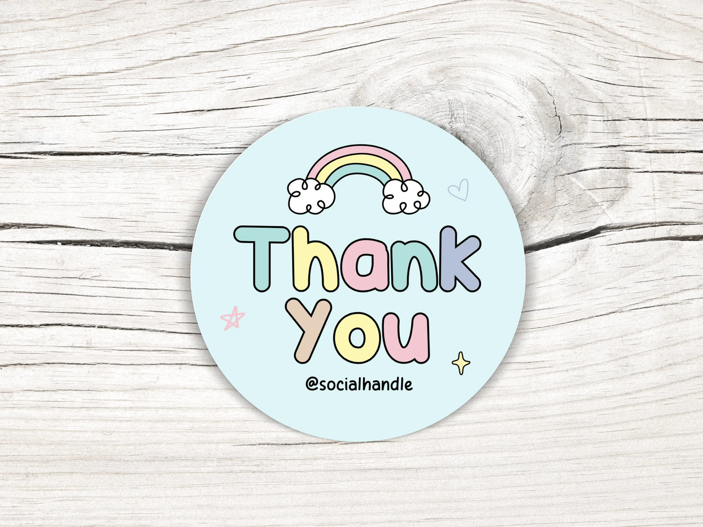 Pastel Packaging Sticker Template - Advertfox