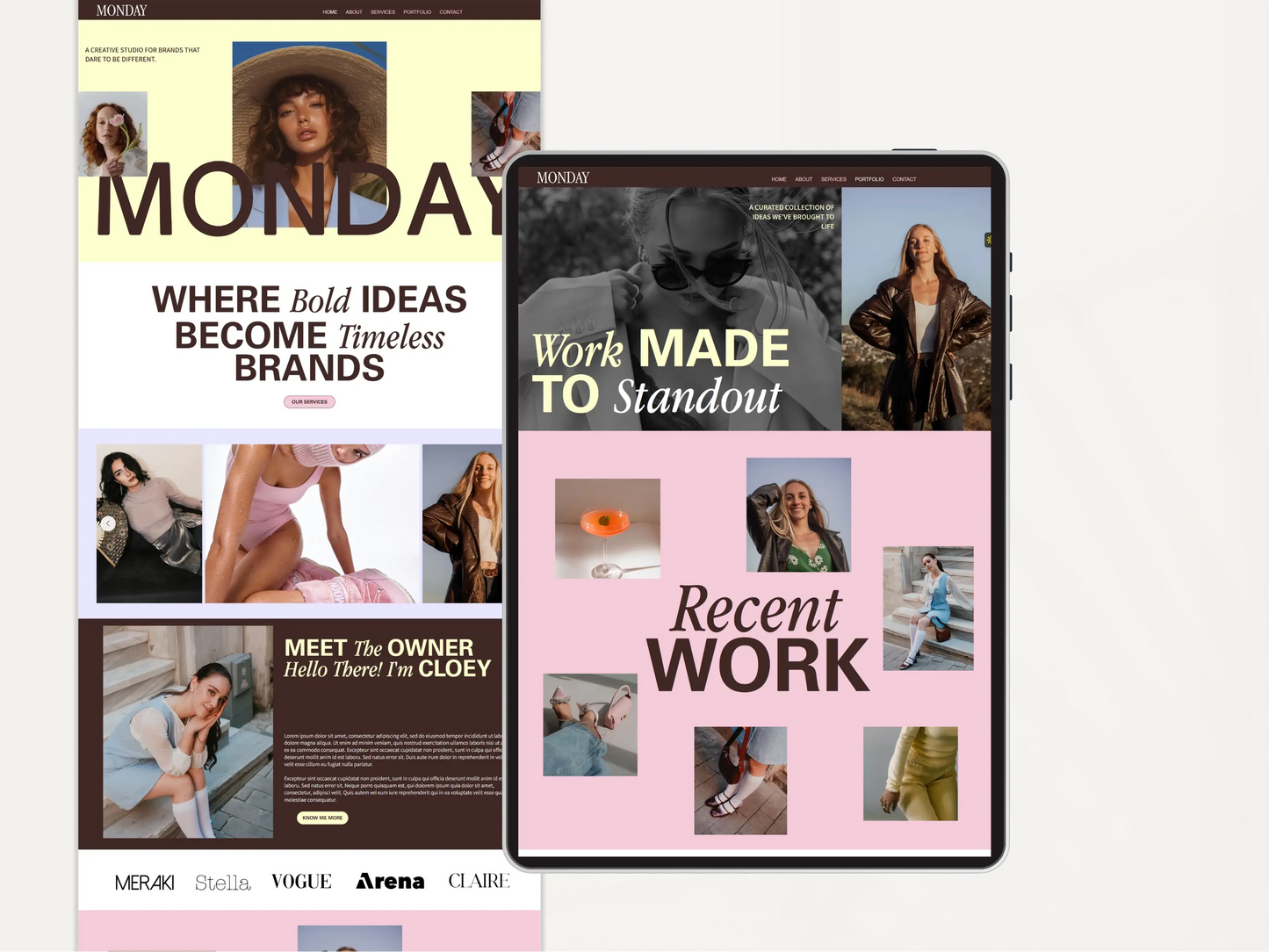 Wix Studio Website Template for Creative Agency