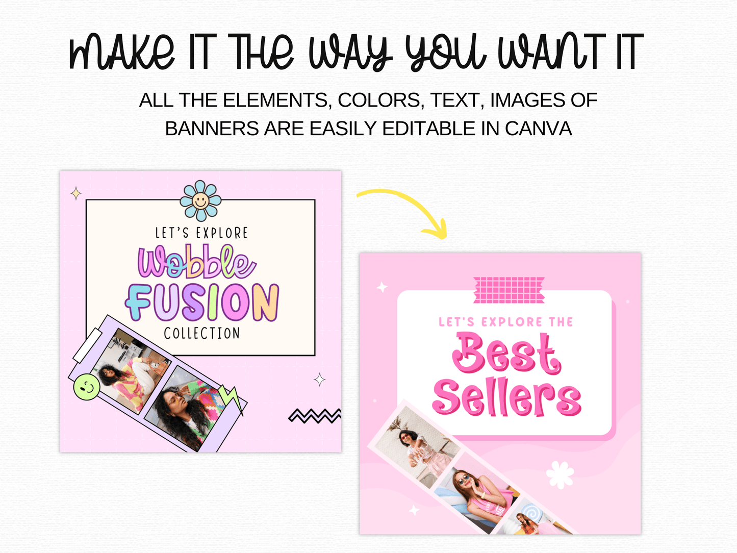 Wobble Fusion Instagram Template Bundle - Advertfox