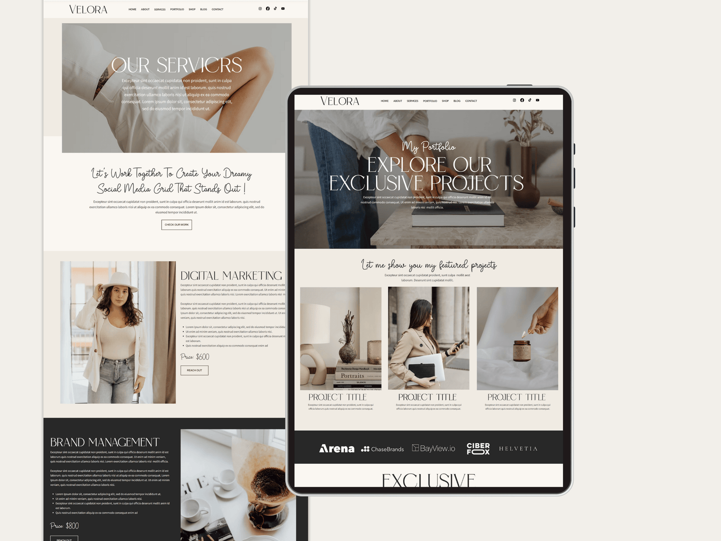 Modern Wix Studio Website Template