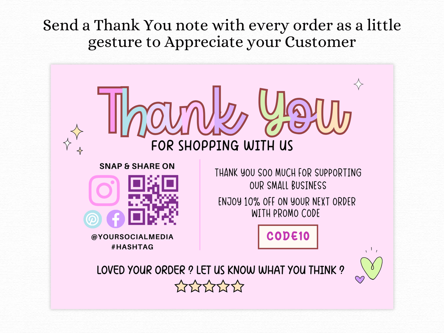 Wobble Fusion Thank You Card