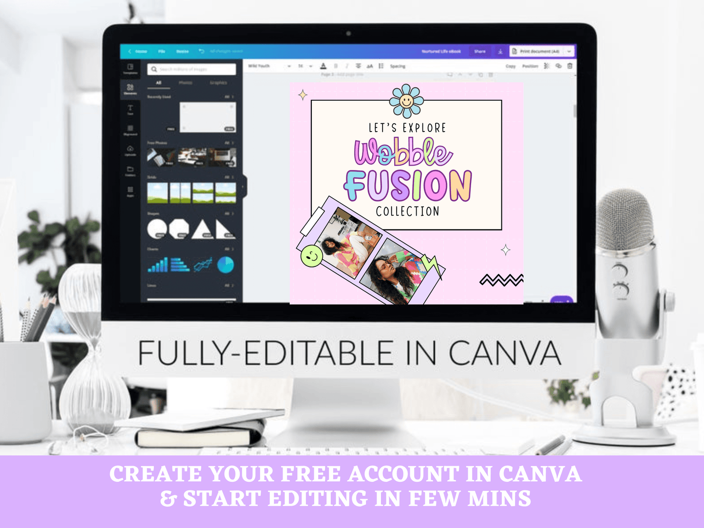 Wobble Fusion Instagram Template Bundle - Advertfox
