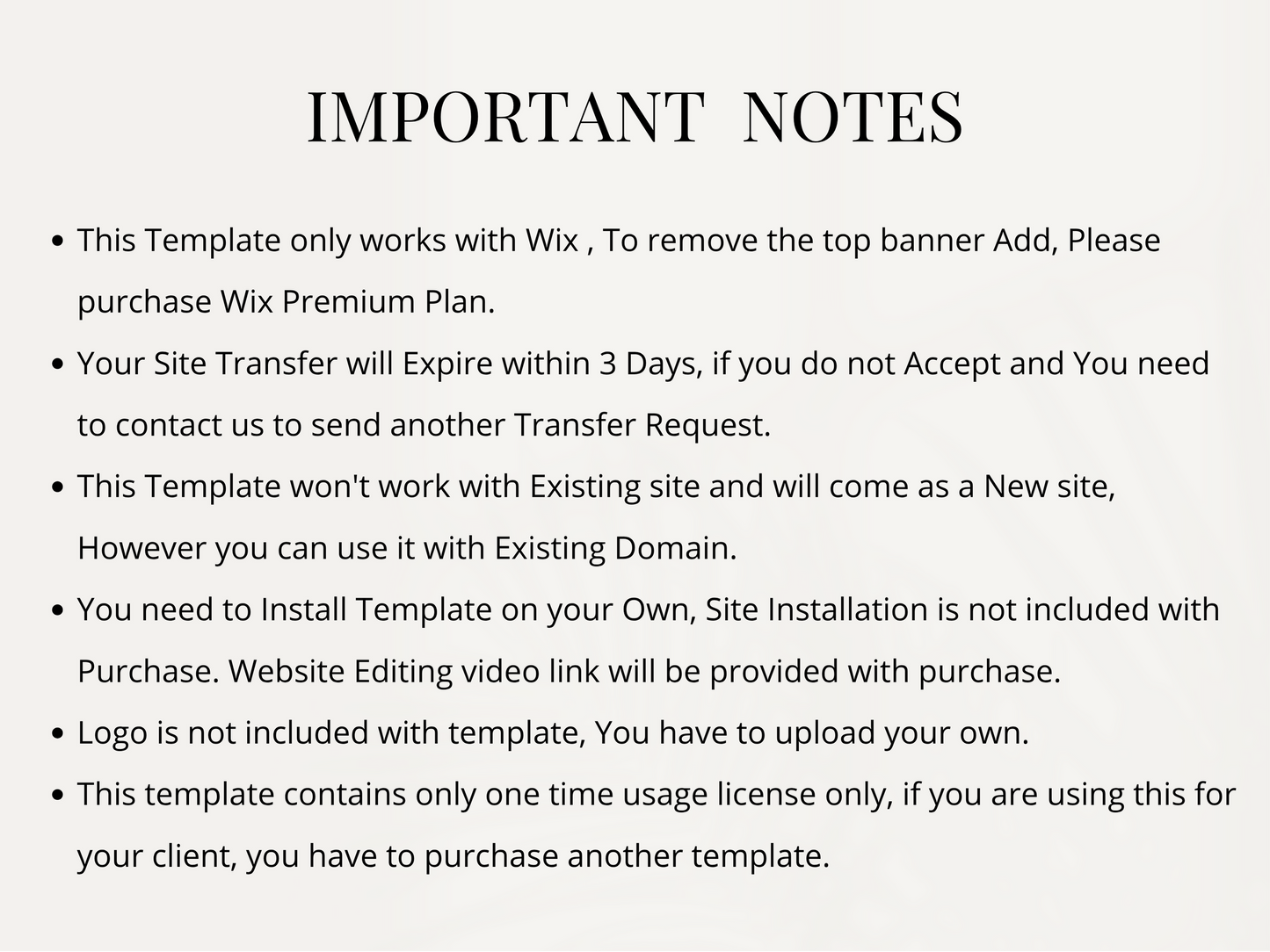 Luxury Wix Website Template