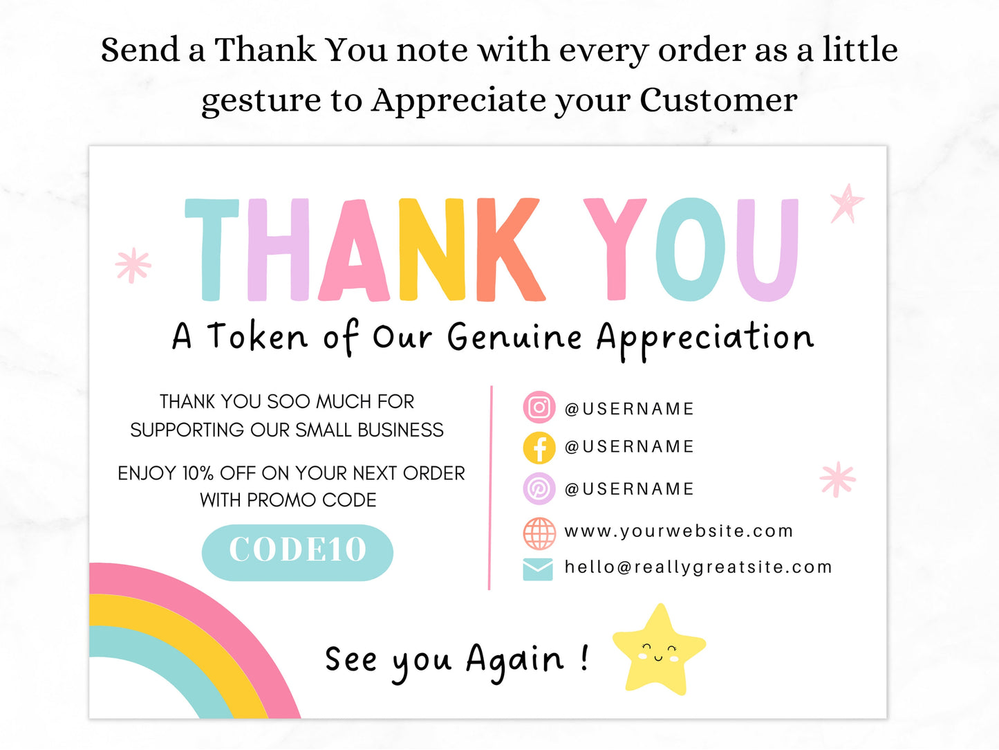 Thank You Card - Advertfox