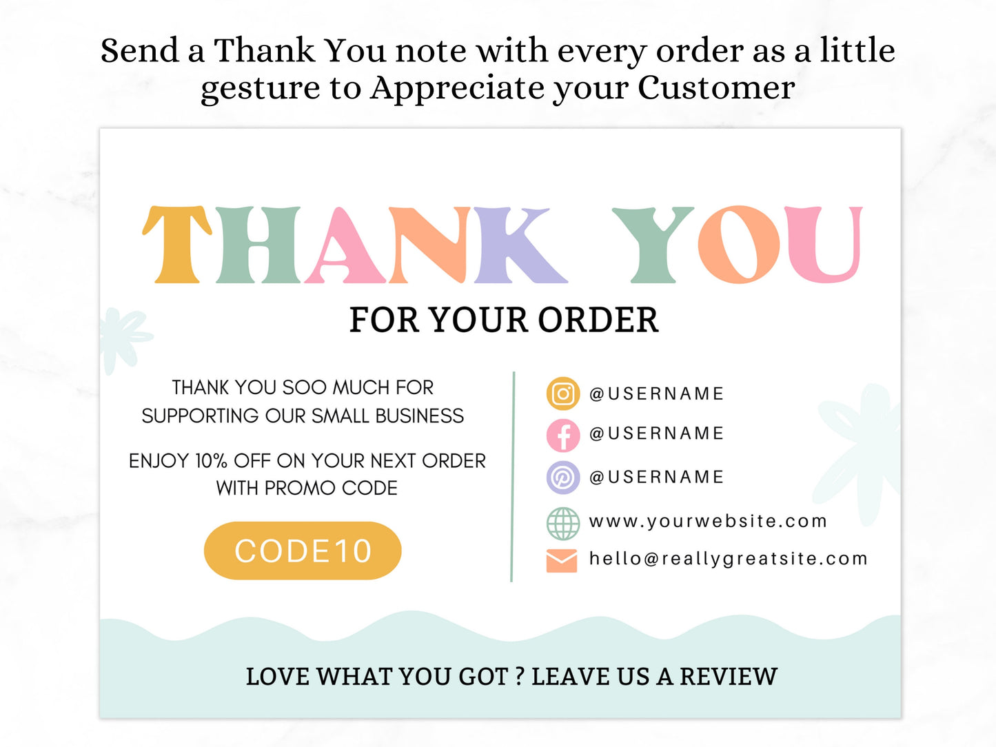Thank You Card - Advertfox