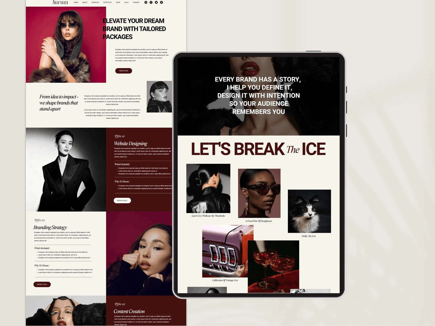 Bold Wix Website Template for Coaches & Creatives - Advertfox
