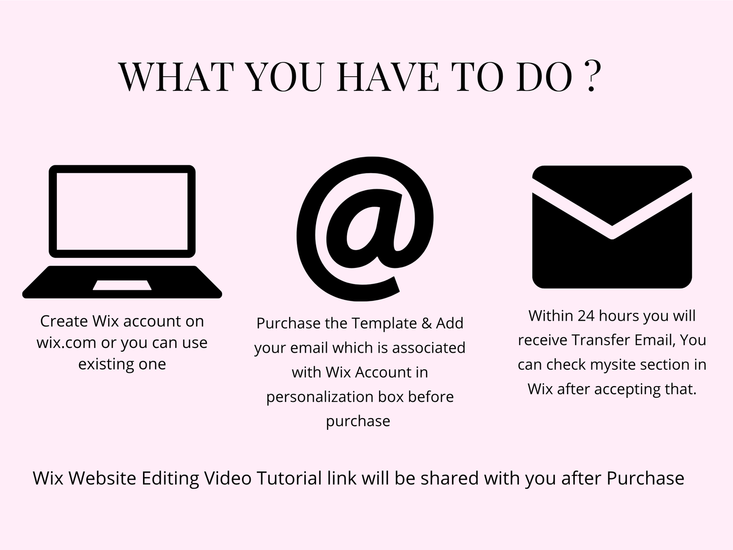 Pink Wix Website Template For Ecommerce Store