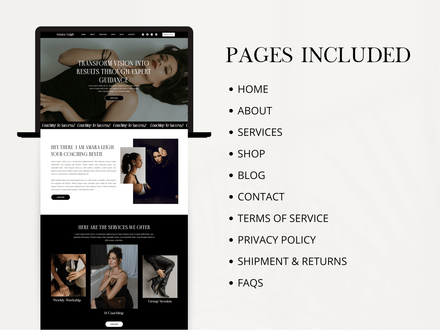 Luxury Wix Website Template
