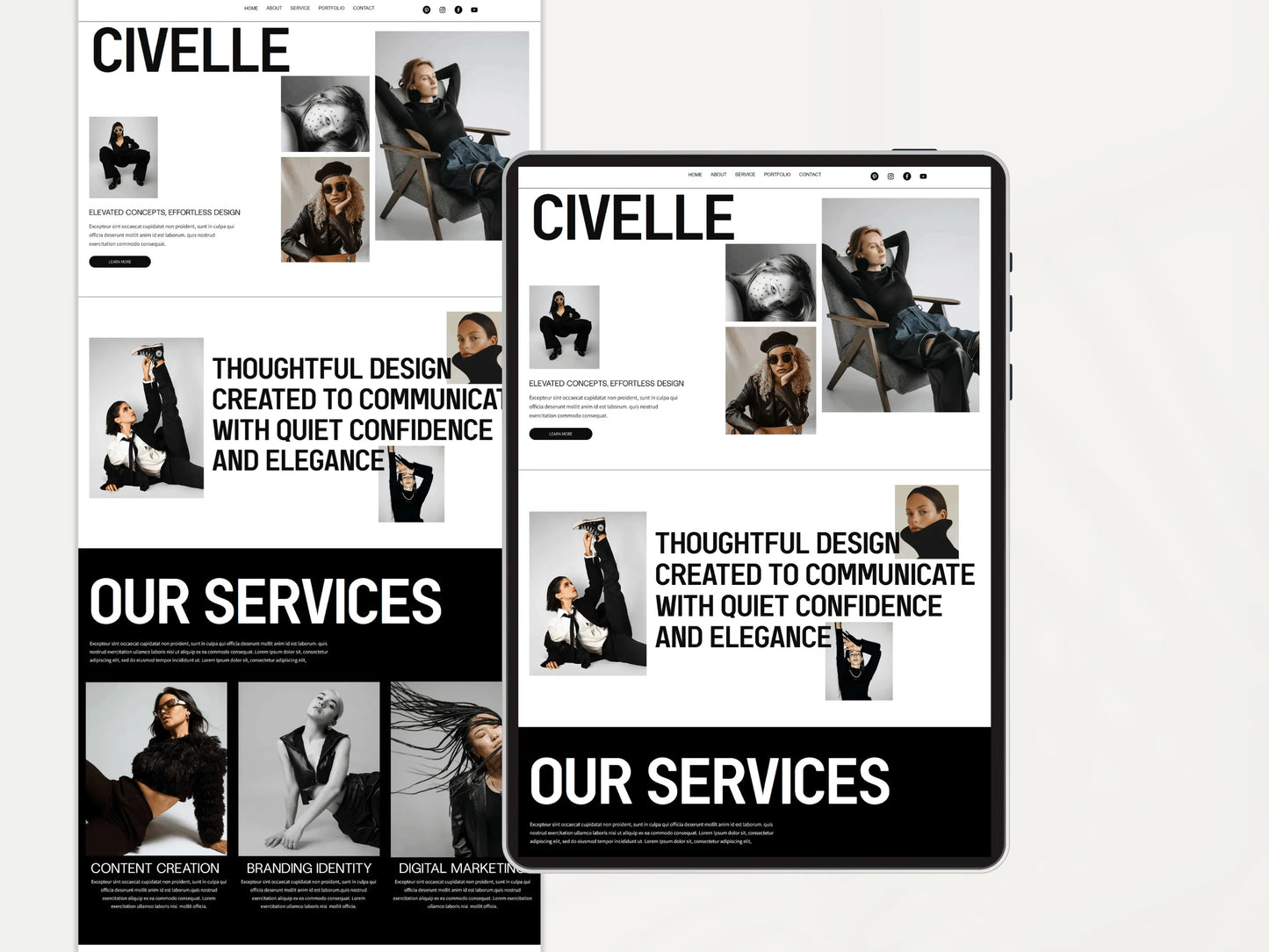 Modern Wix Studio Landing Page Template - Advertfox