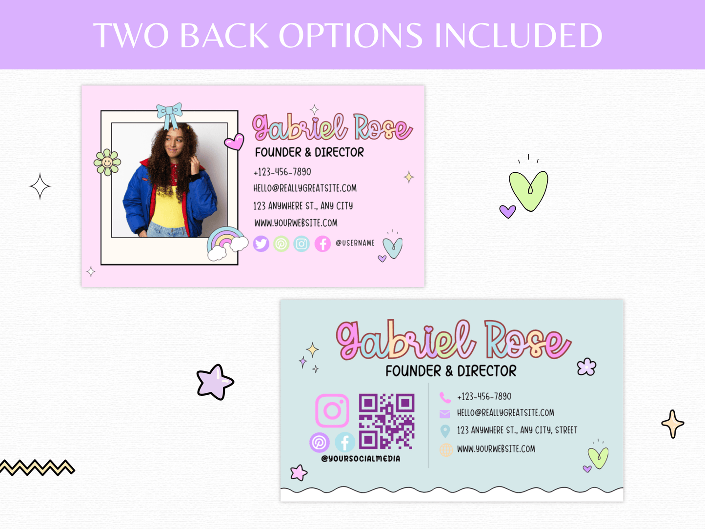 Wobble Fusion Business Card Template - Advertfox