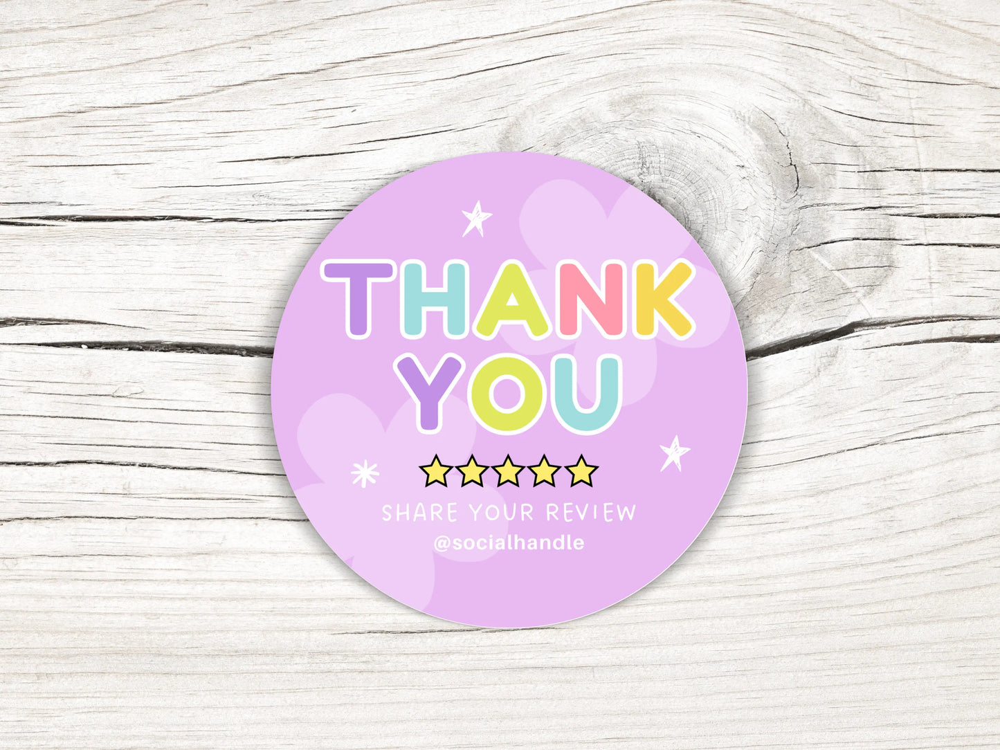 Purple Packaging Sticker Template - Advertfox