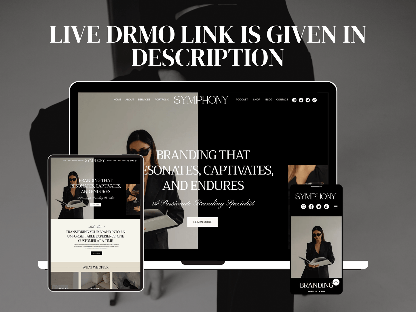 Luxury Wix Website For Brand Manager - Advertfox