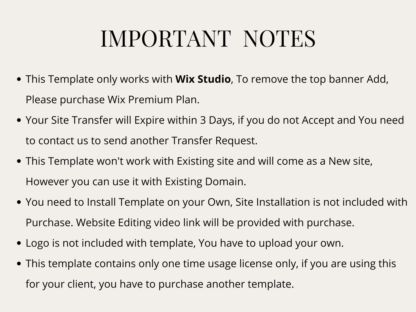 Modern Wix Studio Website Template