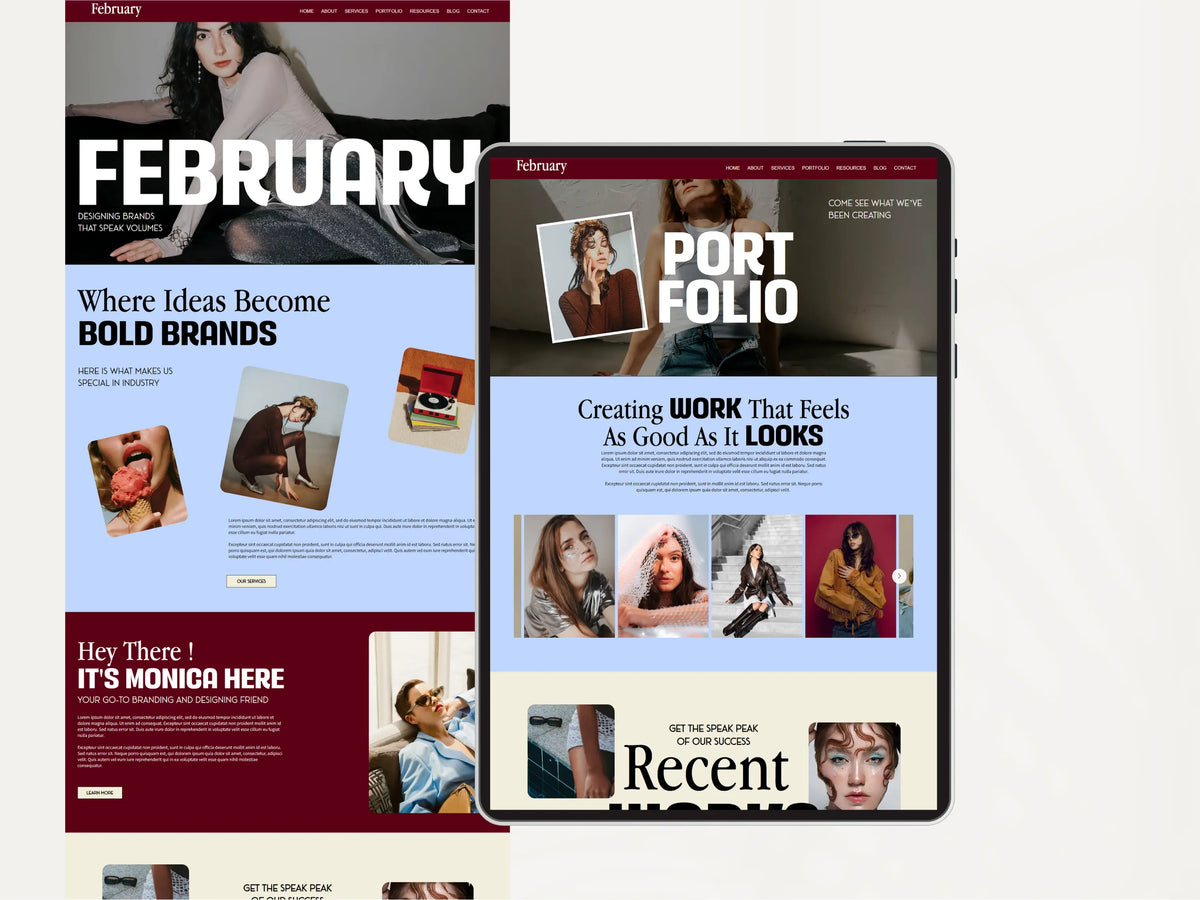 Bold Wix Studio Website Template for Brand Agency