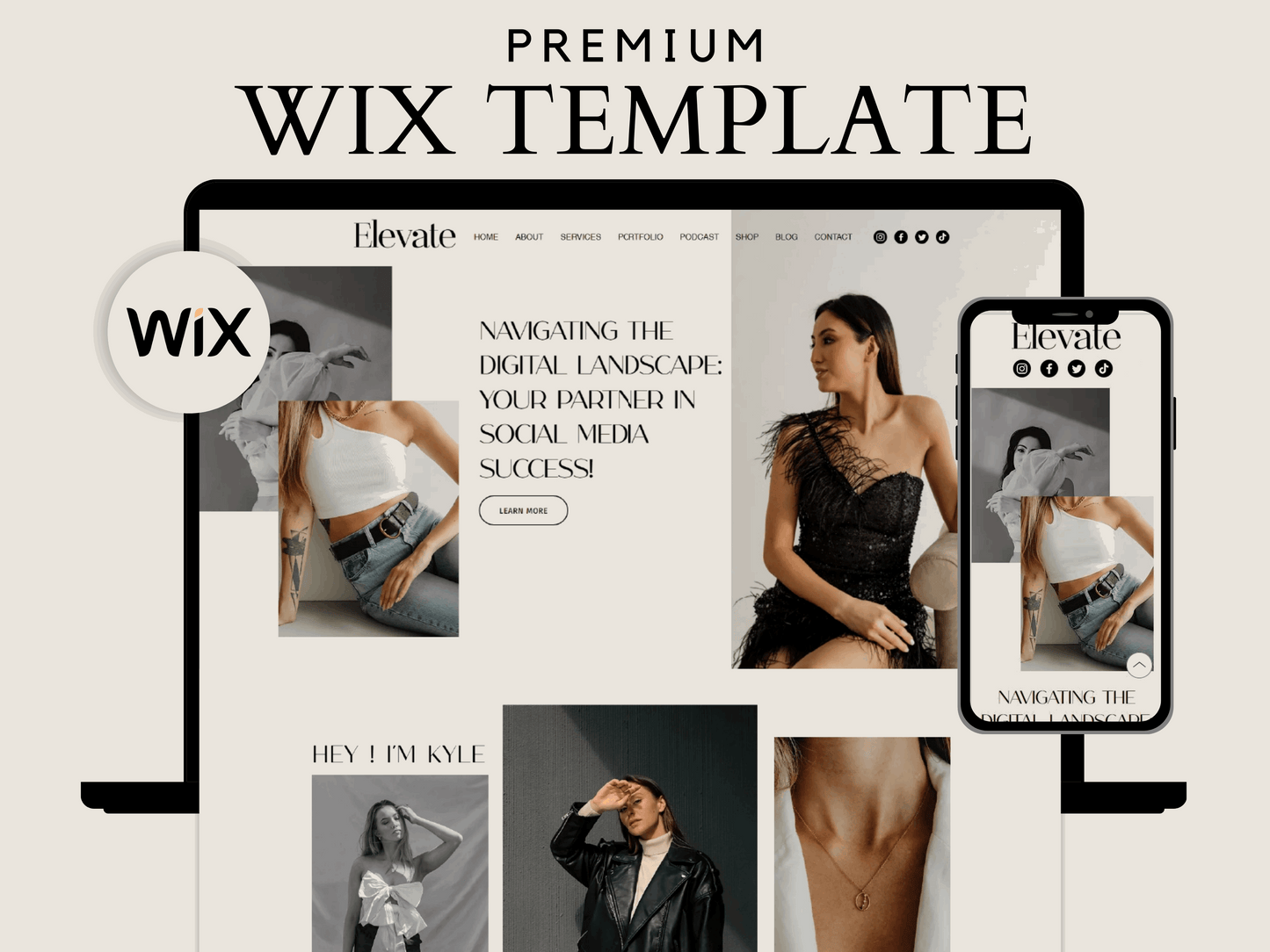 Wix Website Template - Advertfox