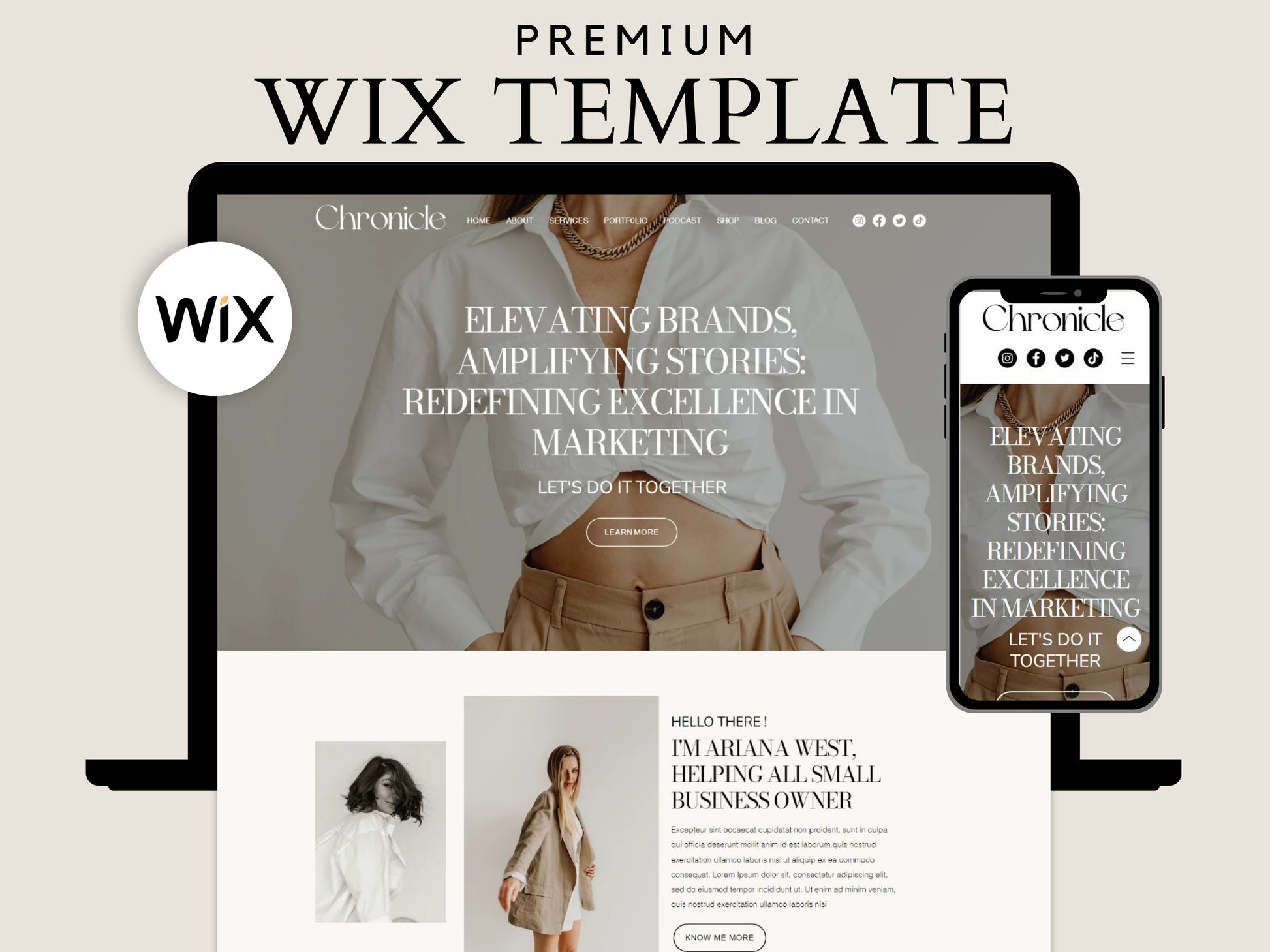 Wix Website Template - Advertfox