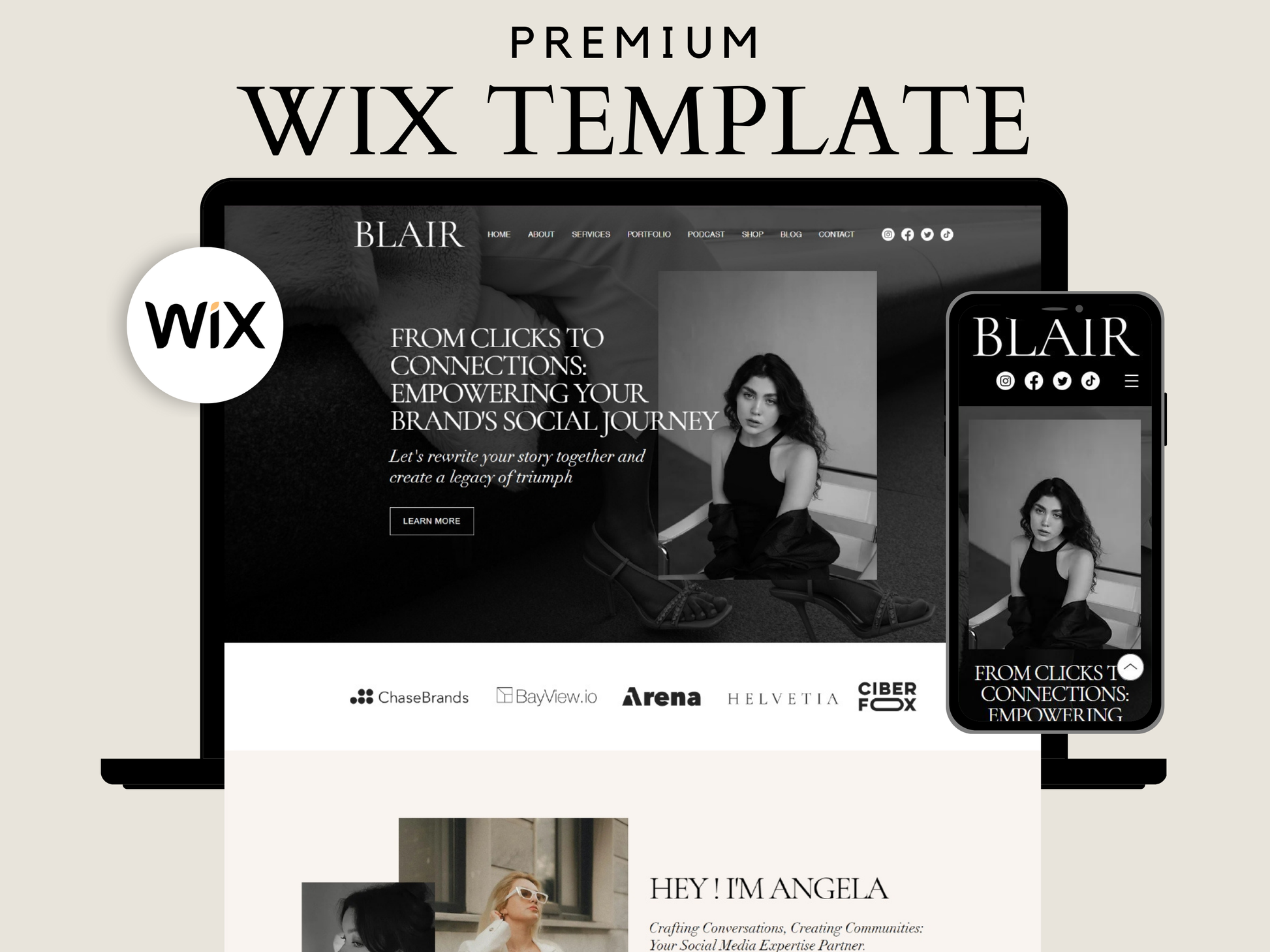 Wix Website Template - Advertfox