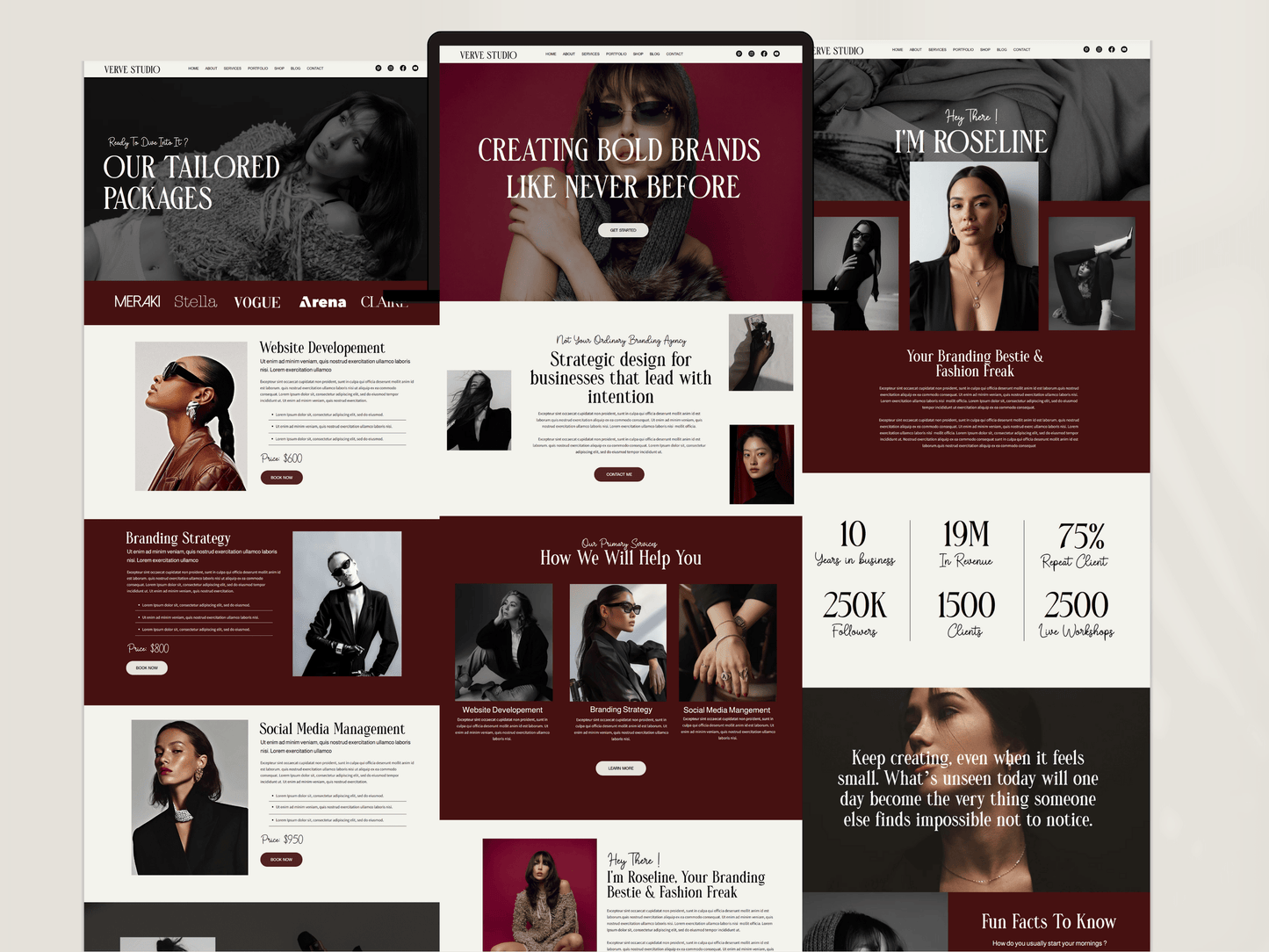 Bold Wix Studio Website Template