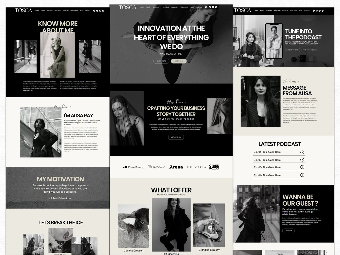 Modern Wix Website Template for Coaches & Podcaster - Advertfox