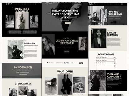 Modern Wix Website Template for Coaches & Podcaster - Advertfox