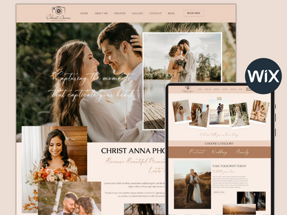 Wix Website for Wedding Photographer - Advertfox