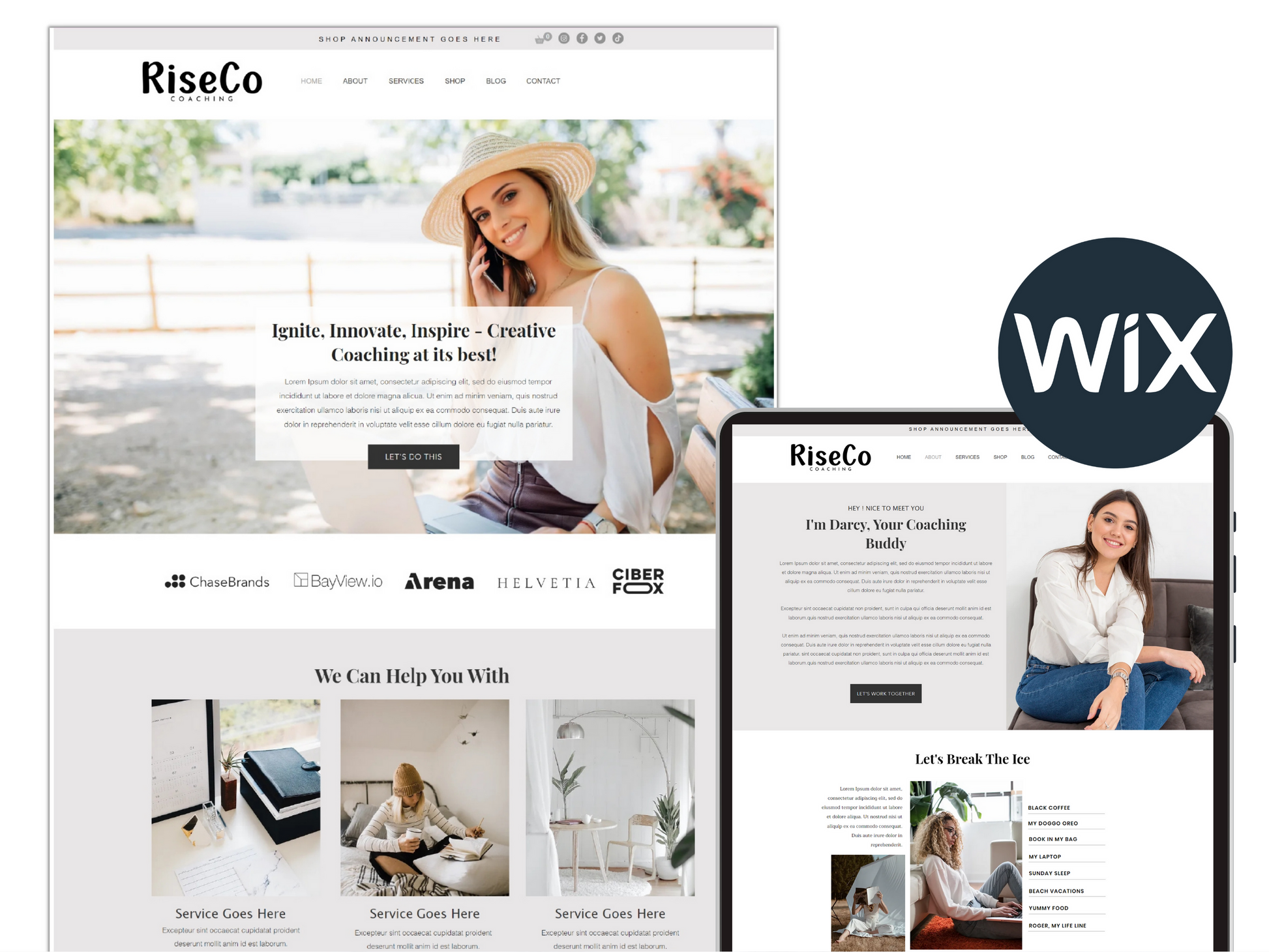 Wix Website Template - Advertfox