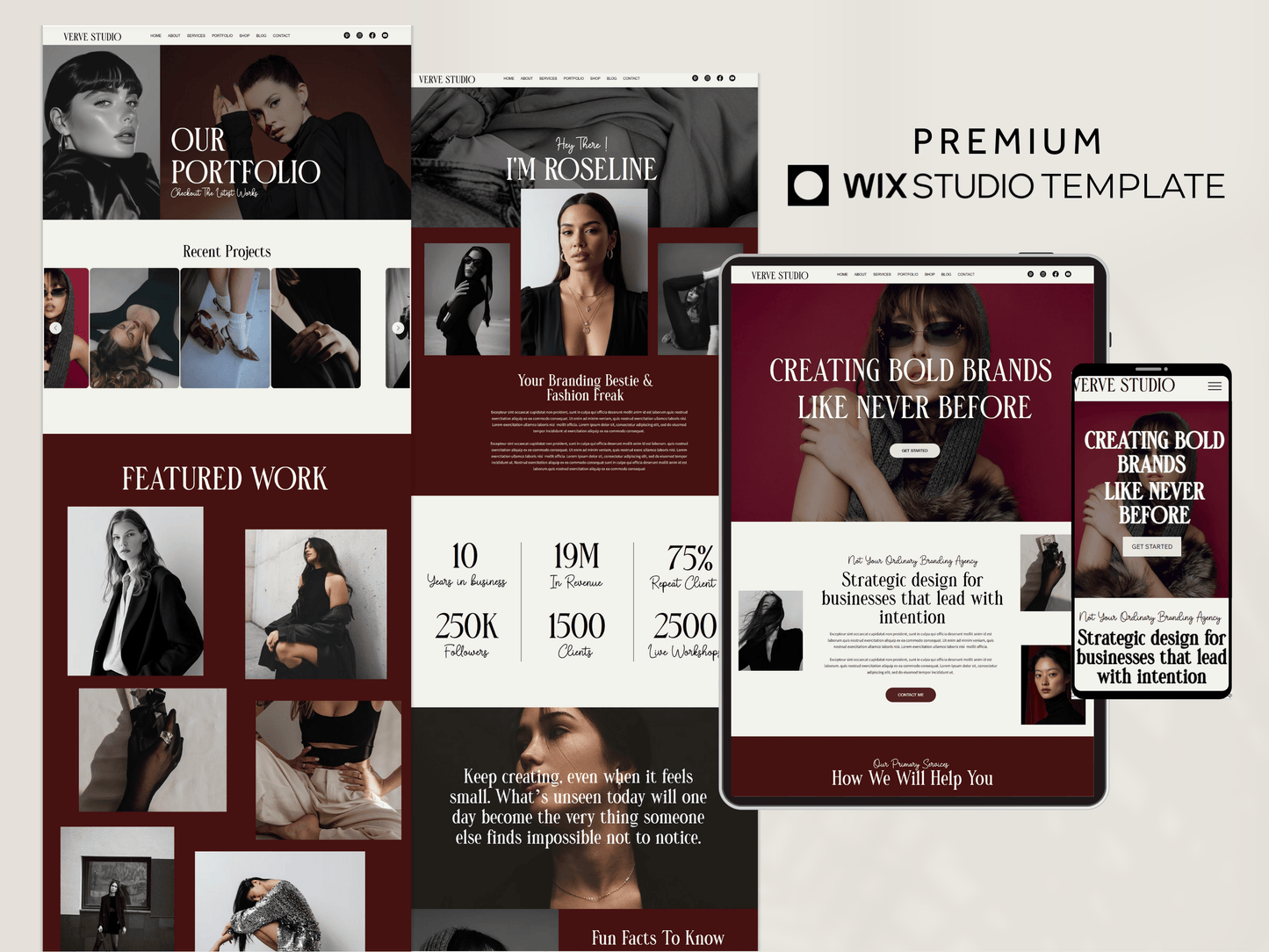 Bold Wix Studio Website Template
