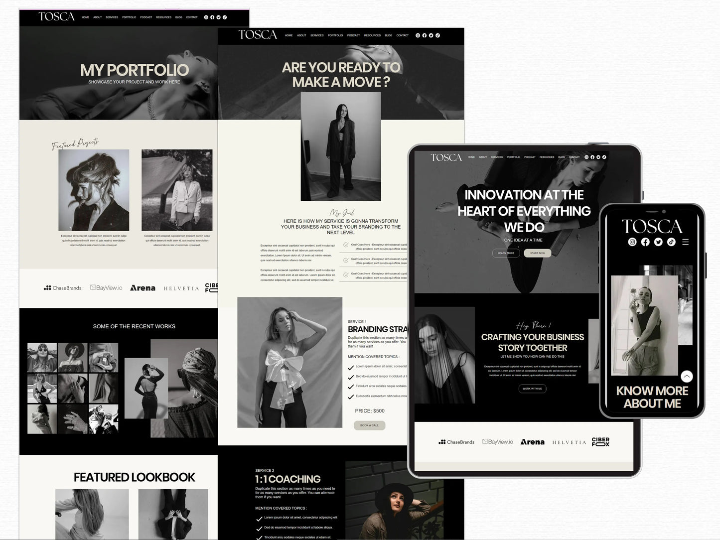 Modern Wix Website Template for Coaches & Podcaster - Advertfox
