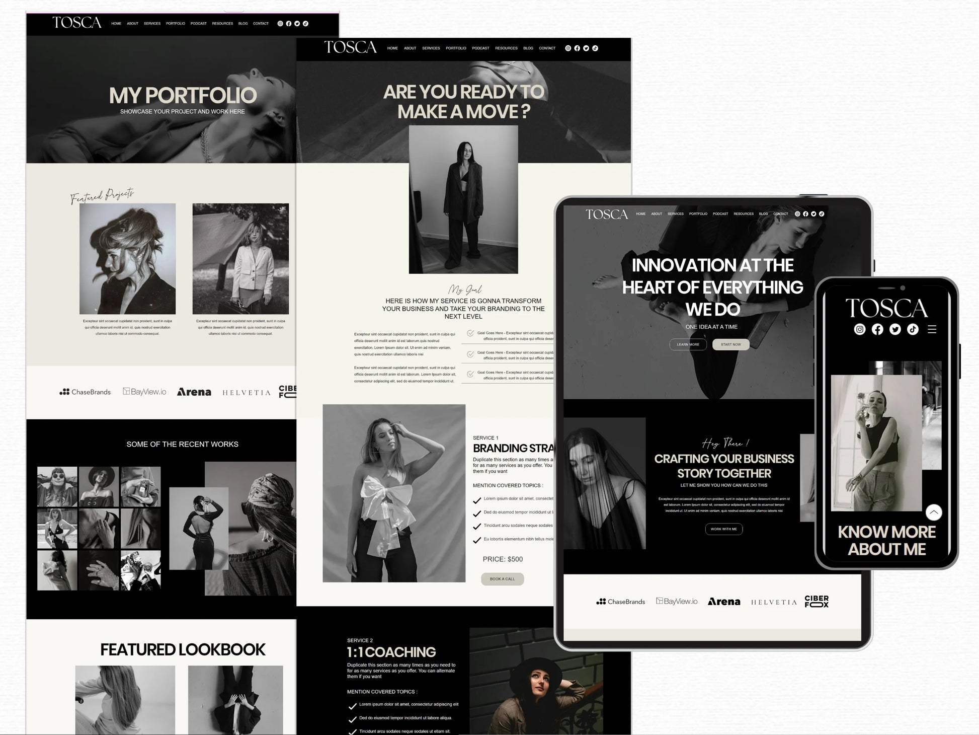 Modern Wix Website Template for Coaches & Podcaster - Advertfox