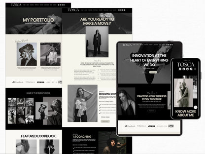 Modern Wix Website Template for Coaches & Podcaster - Advertfox
