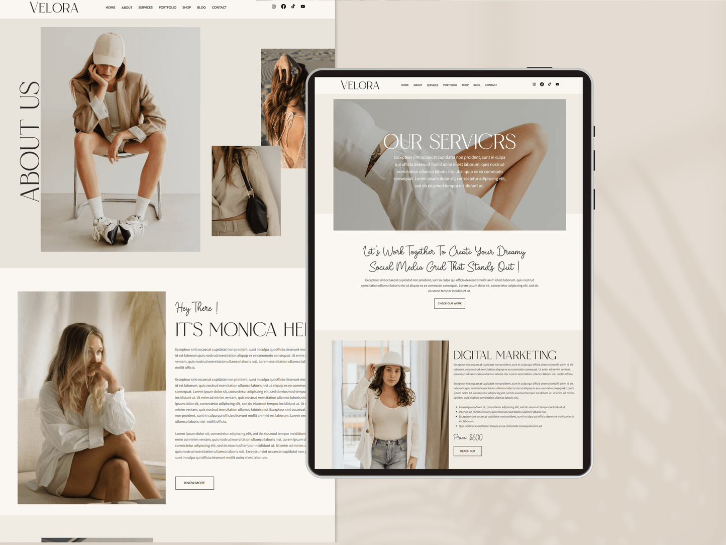 Velora Premium Wix Studio Website Template