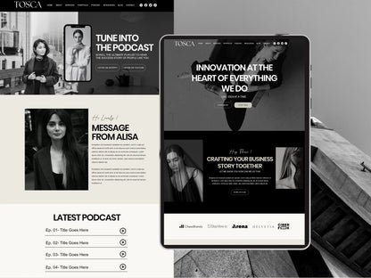 Modern Wix Website Template for Coaches & Podcaster - Advertfox
