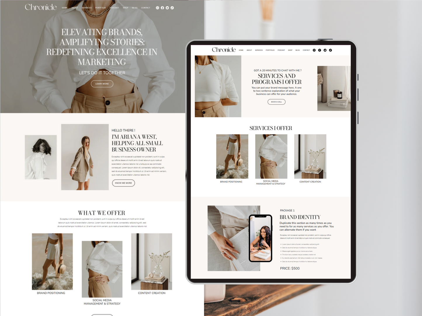 Wix Website Template - Advertfox