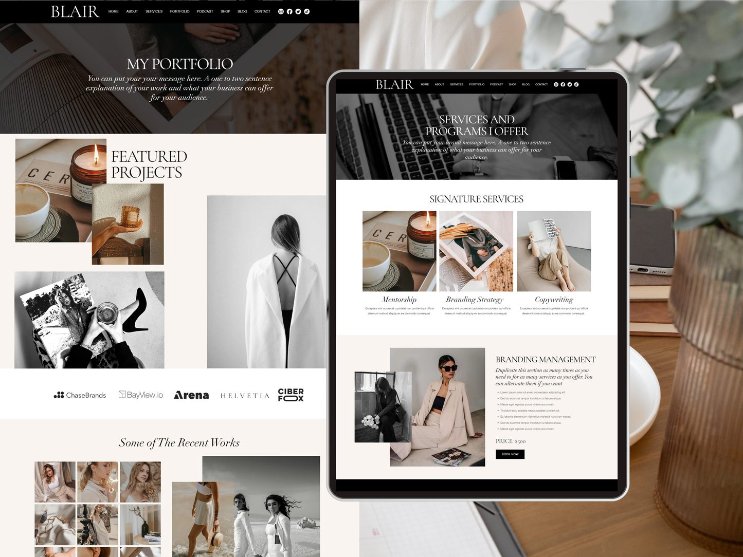 Wix Website Template - Advertfox