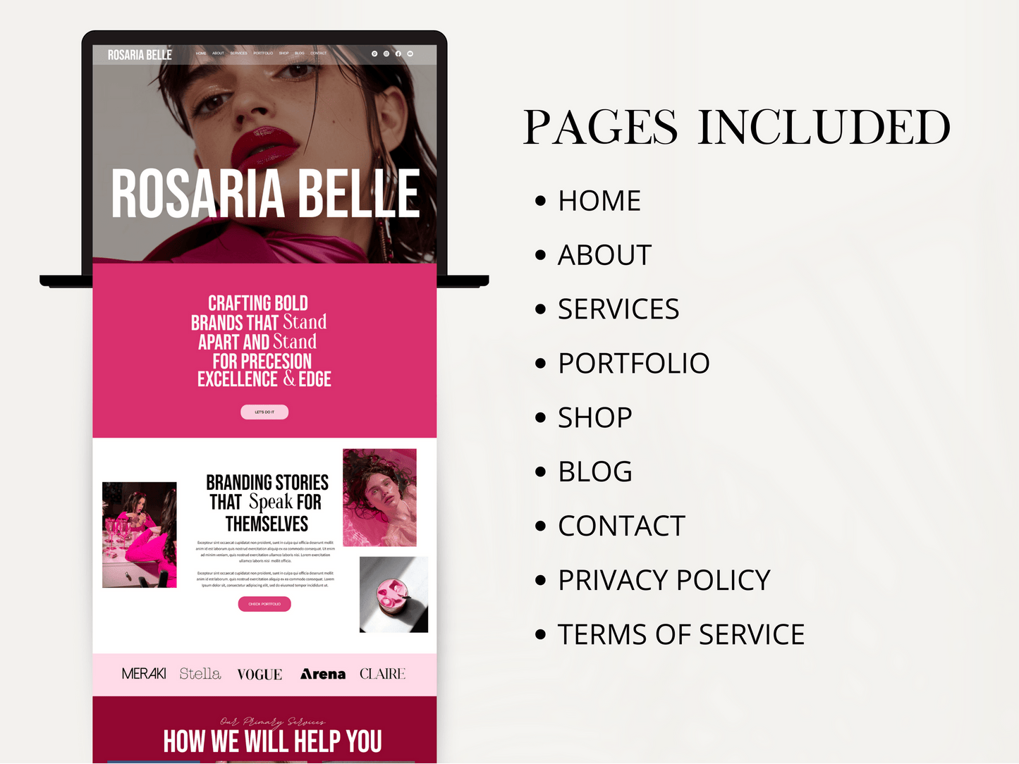 Luxury Wix Studio Website Template