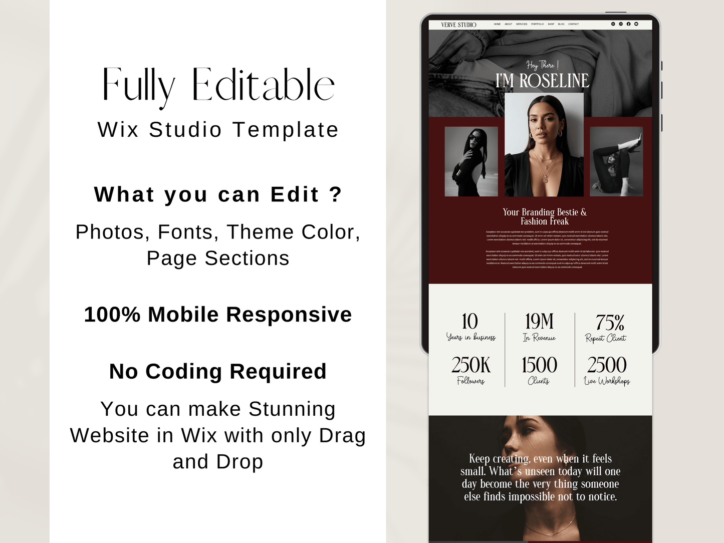 Bold Wix Studio Website Template
