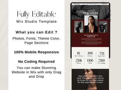 Bold Wix Studio Website Template