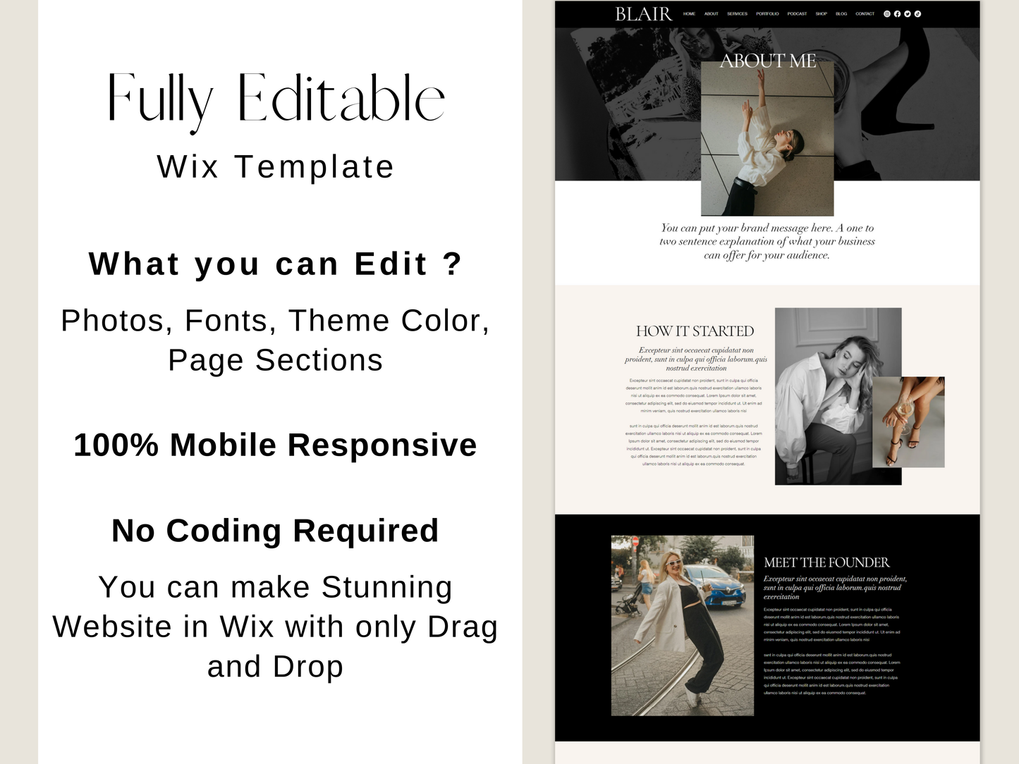 Wix Website Template - Advertfox