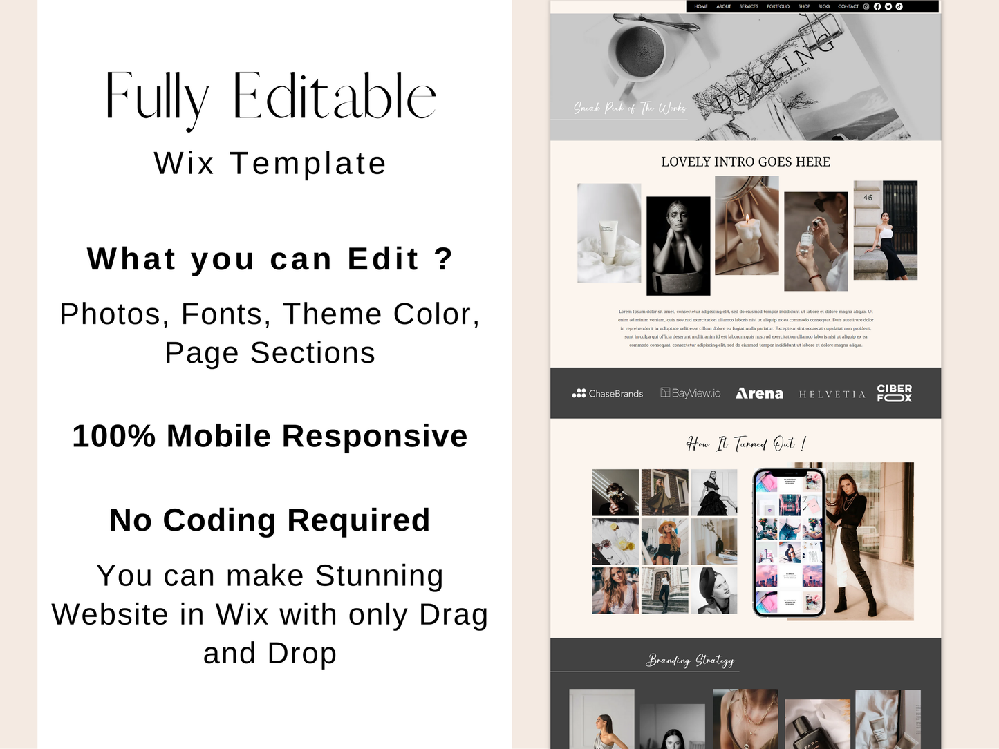 Wix Website Template - Advertfox